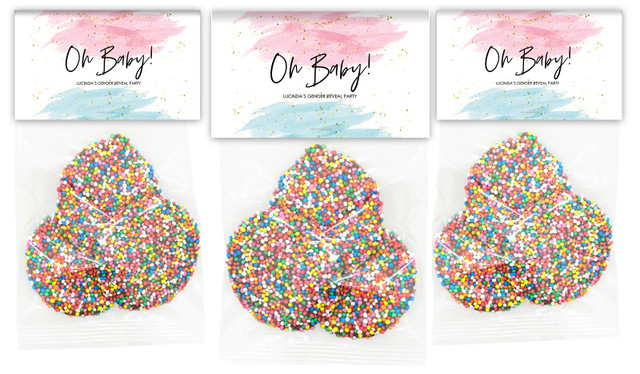 Paint Strokes Gender Reveal Speckle Bag