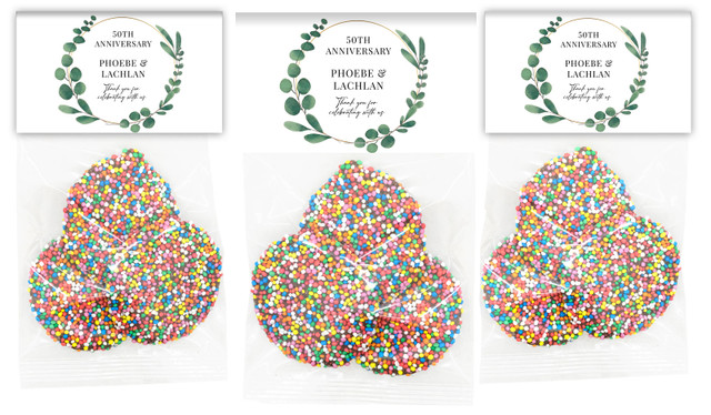 Eucalyptus Anniversary Personalised Speckle Bag