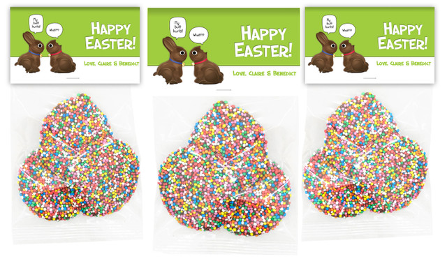 Chocolate Bunnies Personalised Easter Speckle Bag