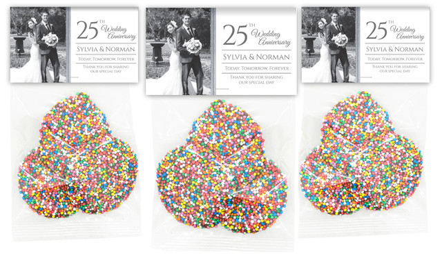 Classic Gold Anniversary Personalised Speckle Bag