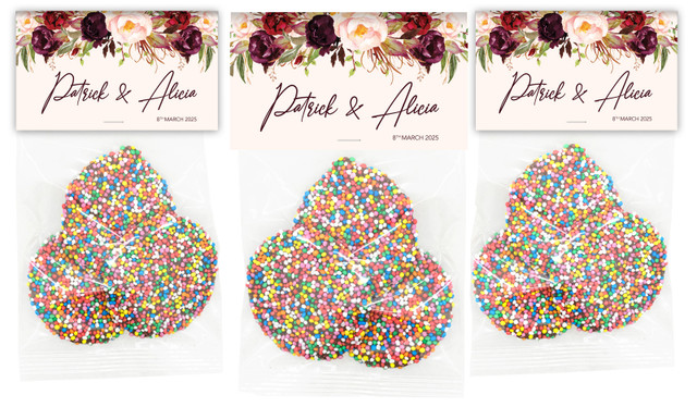Hanging Flowers Personalised Speckle Bag