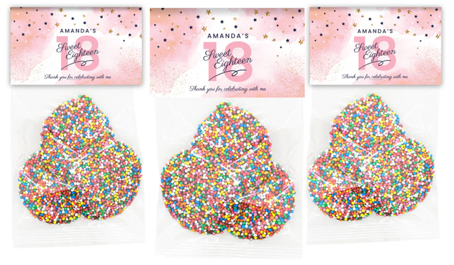 Star Watercolour Personalised Birthday Speckle Bags