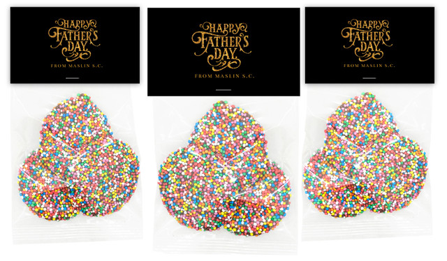 Golden Emblem Fathers Day Custom Speckle Bag