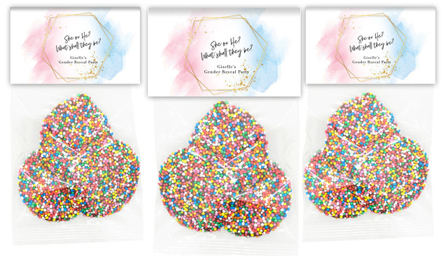 Hexagon Gender Reveal Speckle Bag