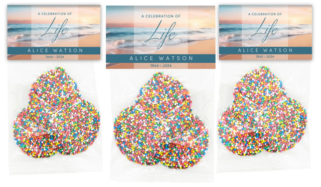Beautiful Beach Funeral Personalised Speckle Bag