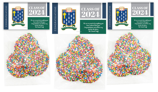 School Colours Graduation Personalised Speckle Bag