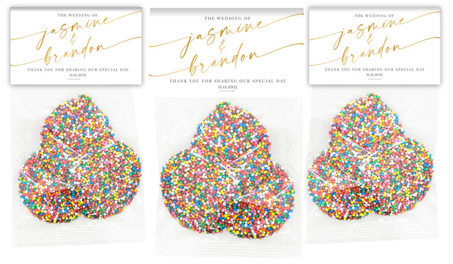 Golden Script Personalised Speckle Bag