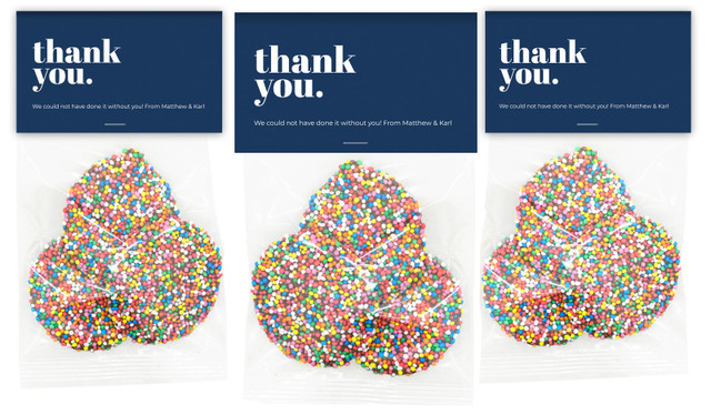 Bold Thank You Speckle Bag
