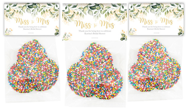 Golden Branches Personalised Bridal Shower Speckle Bag