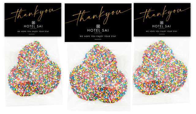 Simple Thank You Hospitality Branded Speckle Bag