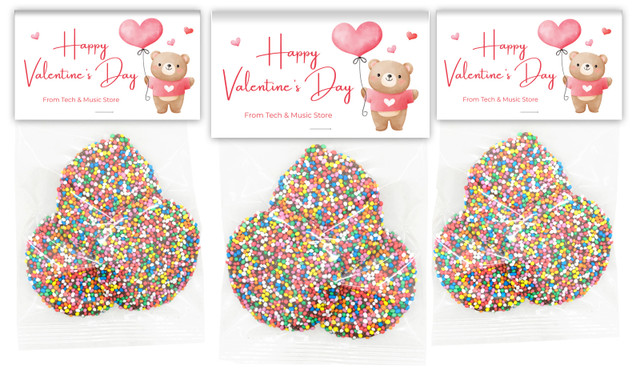 Bear Balloon Valentine's Day Speckle Bag