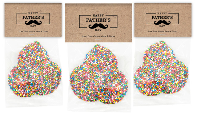 Kraft Moustache Father's Day Personalised Speckle Bag