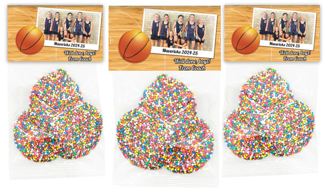 Basketball Photo Personalised Speckle Bag