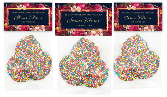 Bold Floral Personalised Speckle Bag