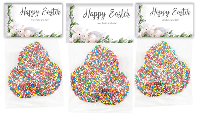 Bunny Kiss Personalised Easter Speckle Bag