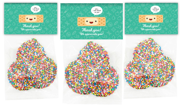 Happy Band Aid Chocolate Personalised Speckle Bags