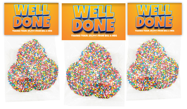 Big Orange Congratulations Personalised Speckle Bag