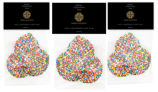 Black Corporate Christmas Custom Speckle Bag