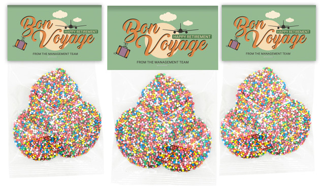 Bon Voyage Retirement Personalised Speckle Bag