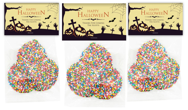 Graveyard Pumpkins Halloween Personalised Speckle Bag