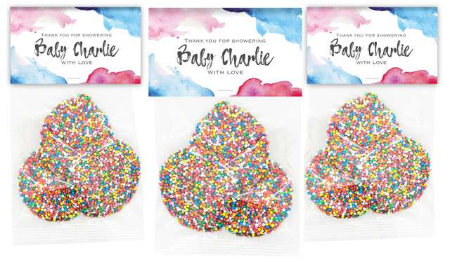 Mixed Water Colour Custom Baby Shower Speckle Bag