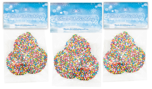 Ice Princess Birthday Party Personalised Speckle Bags