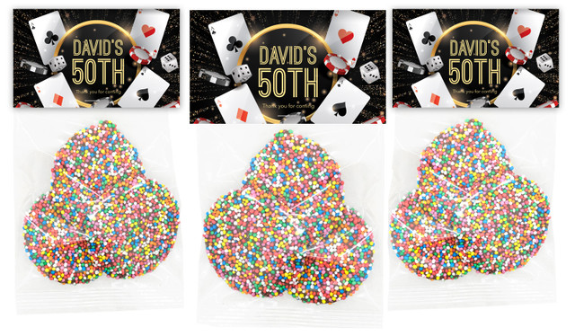 Casino Personalised Birthday Speckle Bag Favour