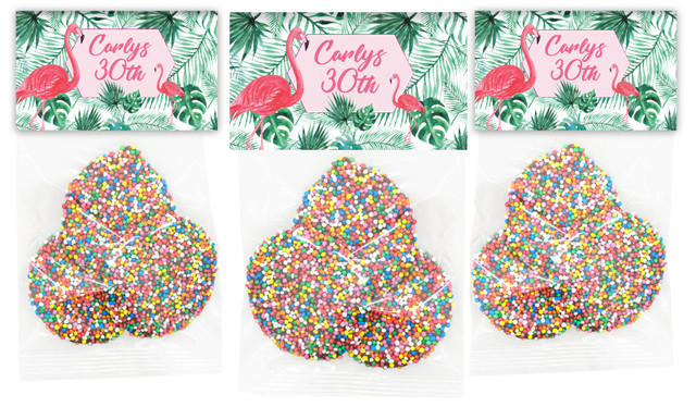 Flamingo Jungle Personalised Speckle Bag