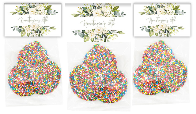 White Roses Personalised Speckle Bag