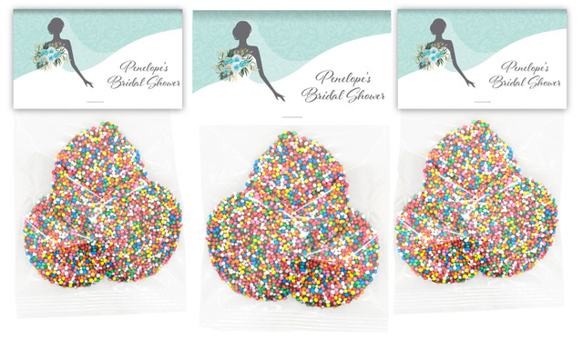 Bridal Dress Personalised Kitchen Tea Speckle Bag