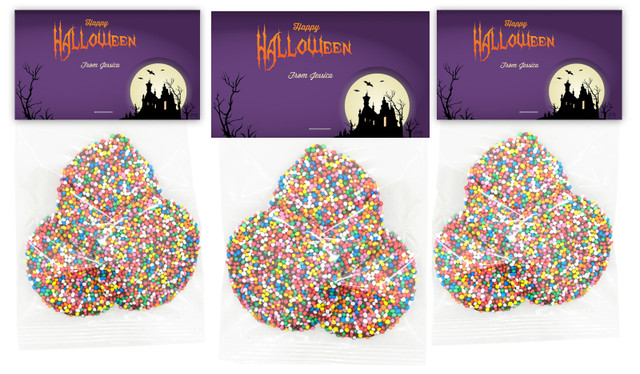 Creepy House Halloween Personalised Speckle Bag