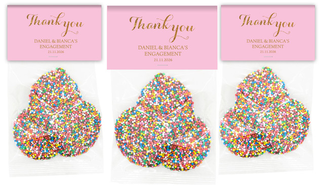 Golden Thank You Custom Engagement Speckle Bag