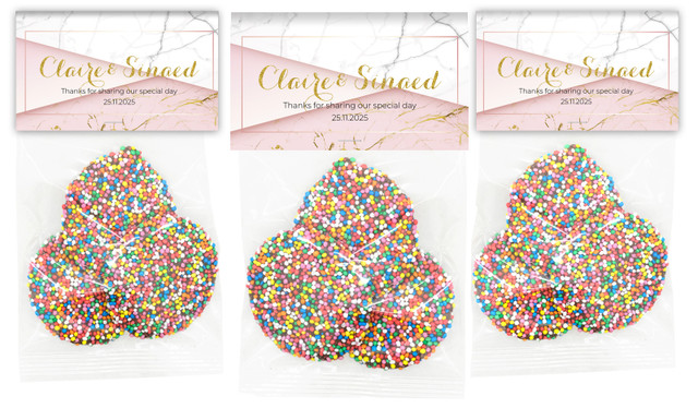 Pink And Marble Personalised Speckle Bag