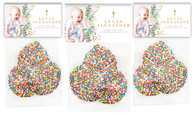 Leaves Photo  Custom Christening Speckle Bag