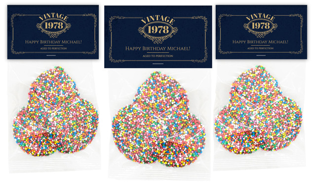 Vintage Year Personalised Speckle Bag