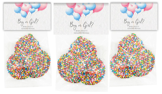 Balloons Gender Reveal Speckle Bag