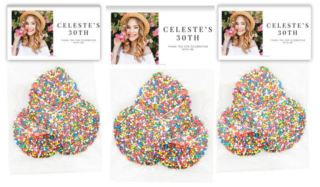 Simple Photo Birthday Custom Speckle Bag