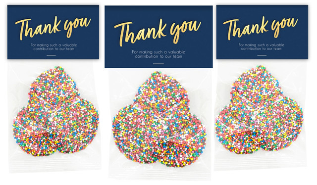 Golden Thank You Speckle Bag