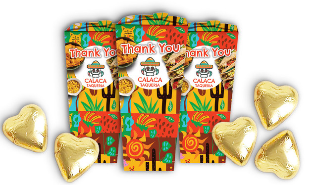 Restaurant And Cafe Branded Chocaboxes With Optional Filling