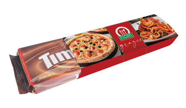 TimTams TM With Branded Sleeve For Restaurant And Cafe