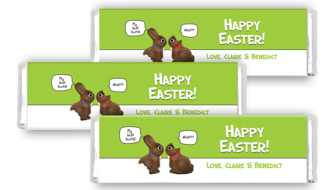 Chocolate Bunnies Easter Personalised Cadbury Chocolate Bar