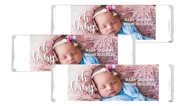 Oh Baby Birth Announcement Cadbury Chocolate Bar
