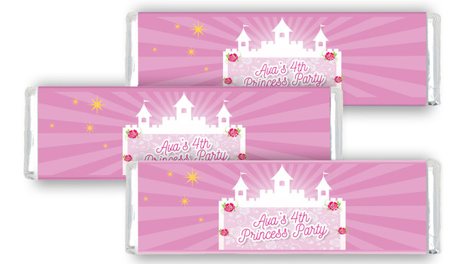 Princess Castle Birthday Personalised Cadbury Chocolate Bar