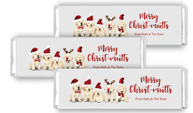 Gorgeous Puppies Christmas Cadbury Chocolate Bar