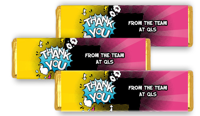 Fun Sunburst Personalised Thank You Cadbury Chocolate Bar