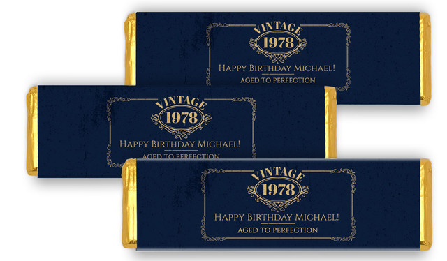 Vintage Year Personalised Cadbury Chocolate Bar