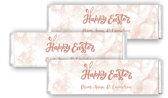 Rose Gold Personalised Easter Cadbury Chocolate Bar