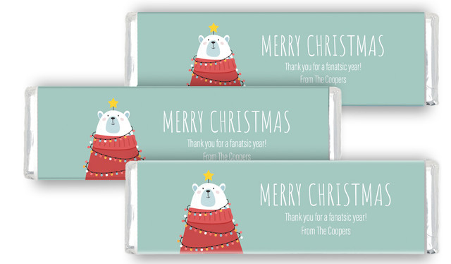 Polar Bear Christmas Cadbury Chocolate Bar