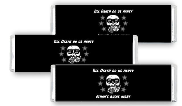 Till Death Bucks Night Personalised Cadbury Chocolate Bar