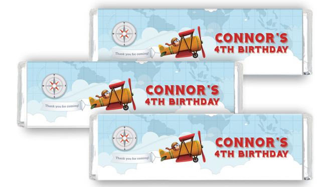 Aeroplane Personalised Birthday Cadbury Chocolate Bar